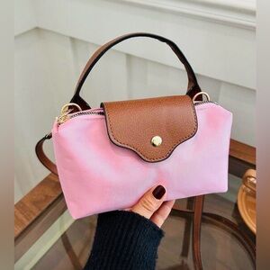Nwt Stylish Pink and Brown Women's Bag